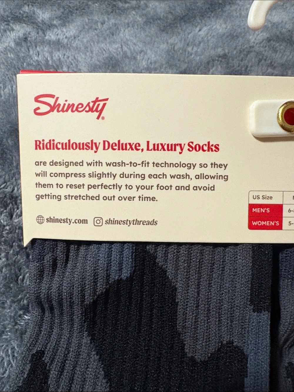Shinesty The Darkside Super Soft Crew Sock NWT